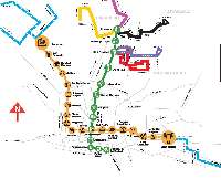 Ampliar mapa de metro de Monterrey Mexico