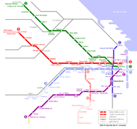 Ampliar mapa de metro de Buenos Aires Argentina