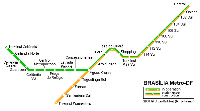Ampliar mapa de metro de Brasilia Brasil