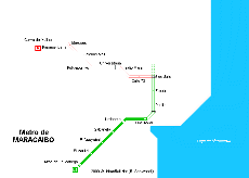 Ampliar mapa de metro de Maracaibo Venezuela