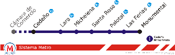 Ampliar mapa de metro de Valencia Venezuela
