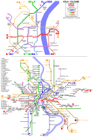Ampliar mapa de metro de Colonia Alemania